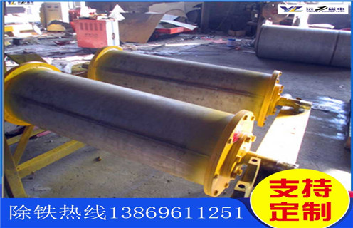 永磁滚筒除铁器，湖南永磁滚筒除铁器_河南永磁滚筒多少钱一台，湖南永磁滚筒除铁器磁块安装内部结构图 